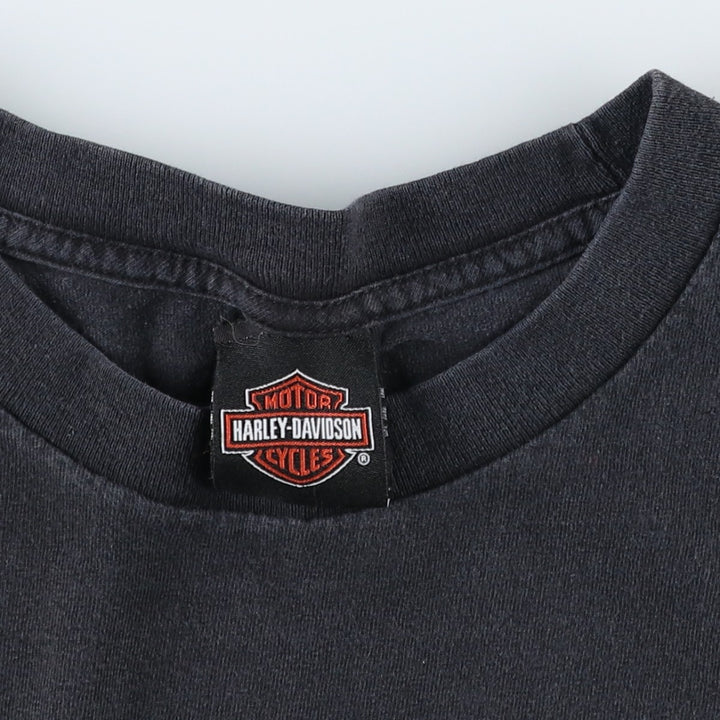 Harley-Davidson Pin-up Girl Motorcycle Bike T-shirt, Men's XXL unclear black type Vintage Second Hand