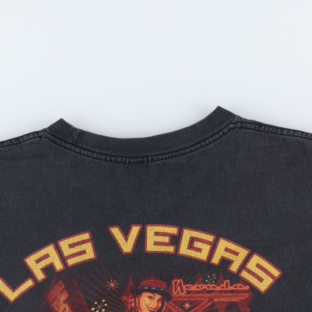 Harley-Davidson Pin-up Girl Motorcycle Bike T-shirt, Men's XXL unclear black type Vintage Second Hand