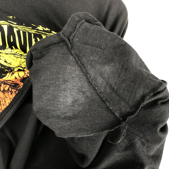 Harley-Davidson Skull Pattern with Wings, Motorcycle T-Shirt, Men's, Size XL cotton black type Vintage Second Hand