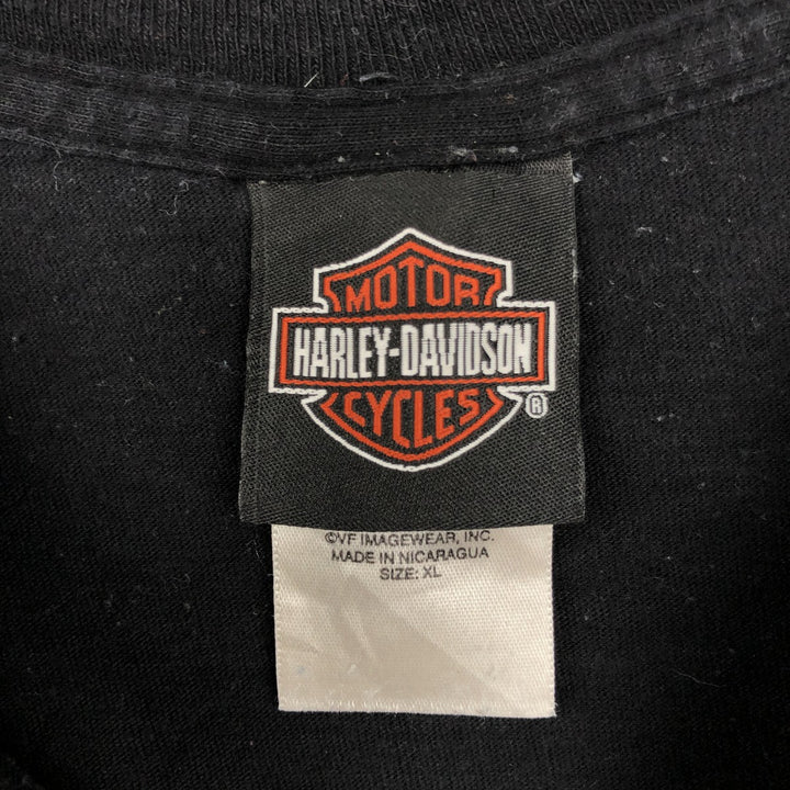 Harley-Davidson Pin-up Girl Motorcycle Bike T-shirt, Men's XL cotton black type Vintage Second Hand