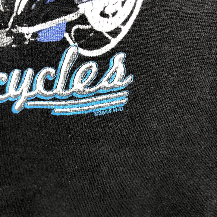 Harley-Davidson Pin-up Girl Motorcycle Bike T-shirt, Men's XL cotton black type Vintage Second Hand