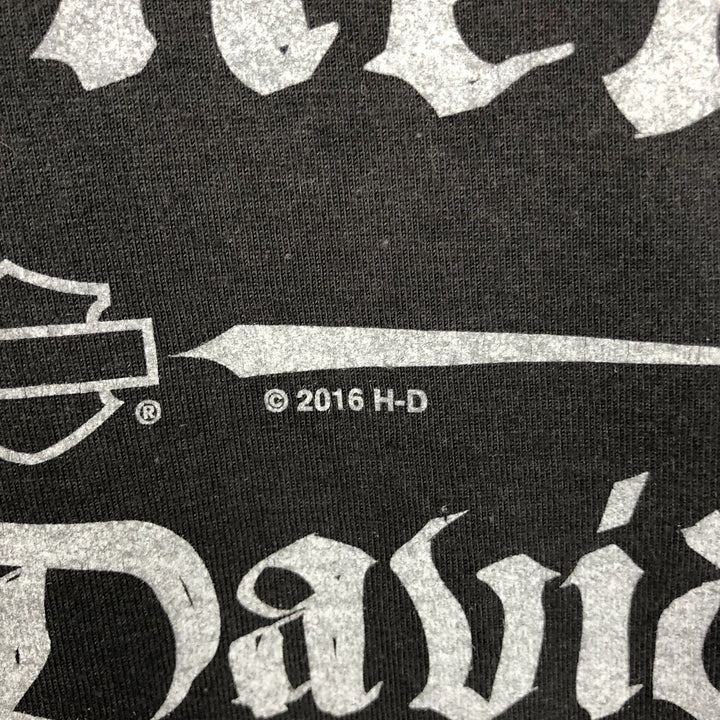 Harley-Davidson Motorcycle Bike T-shirt, Men's XXL cotton black type Vintage Second Hand