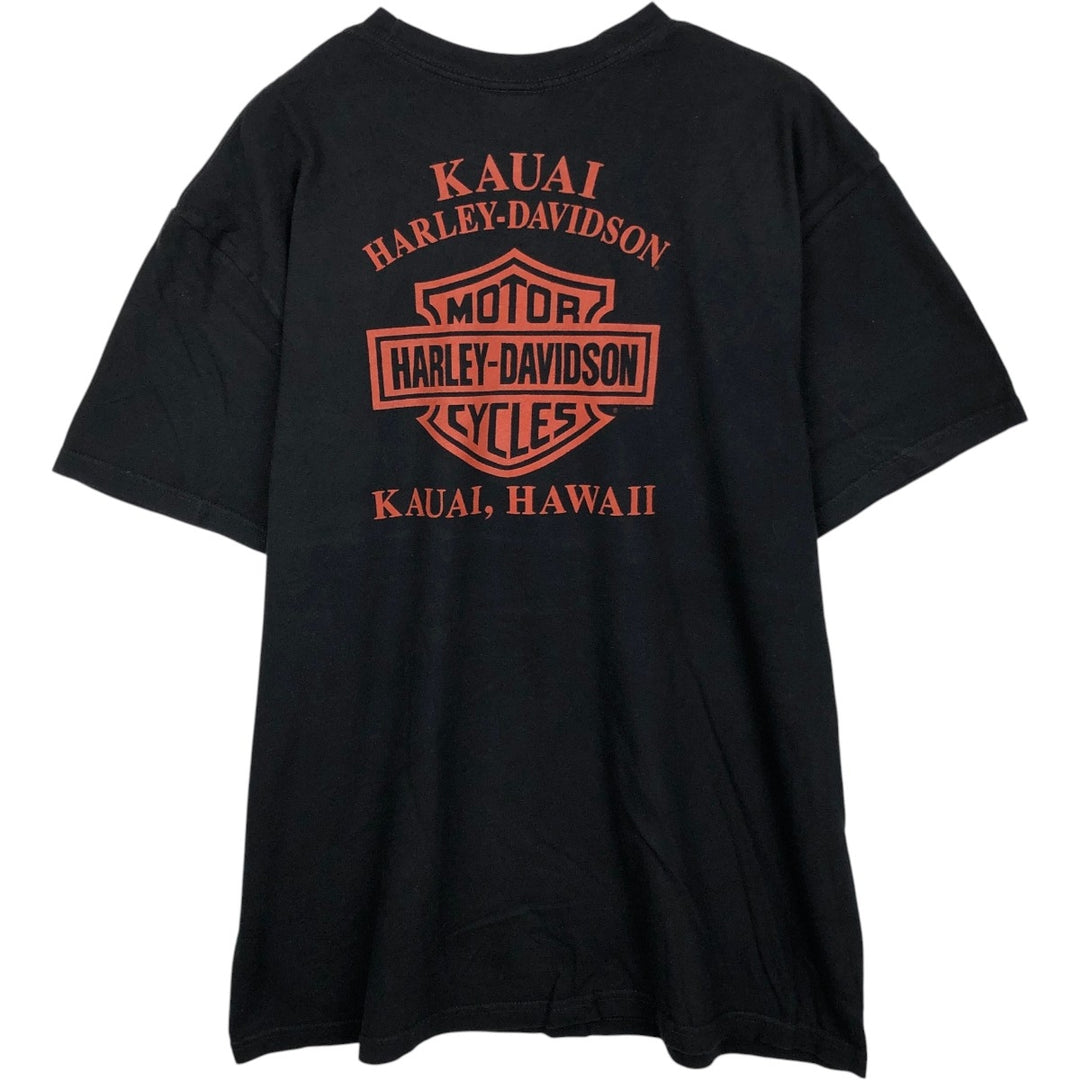 Harley-Davidson Motorcycle Bike T-shirt, Men's XL size cotton black type Vintage Second Hand
