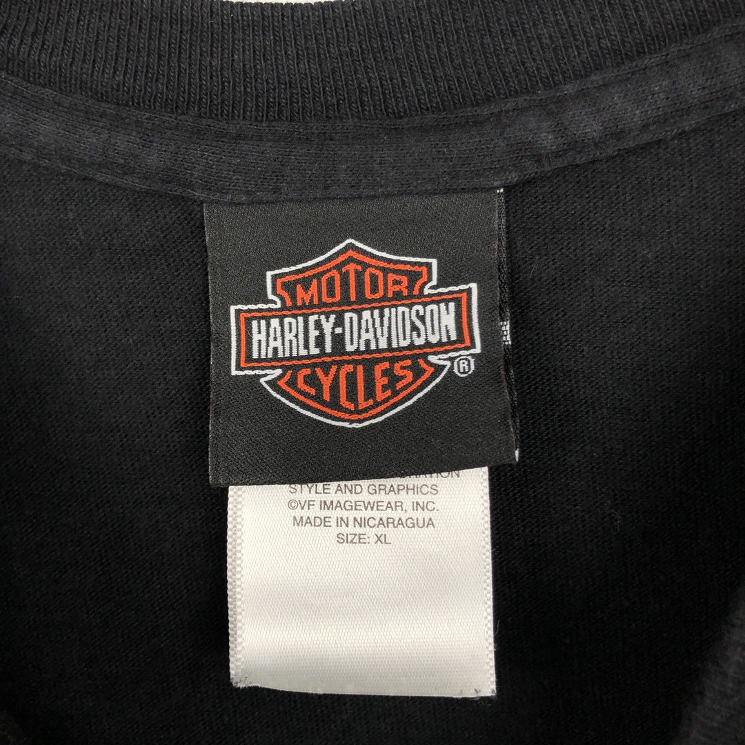 Harley-Davidson Motorcycle Bike T-shirt, Men's XL size cotton black type Vintage Second Hand