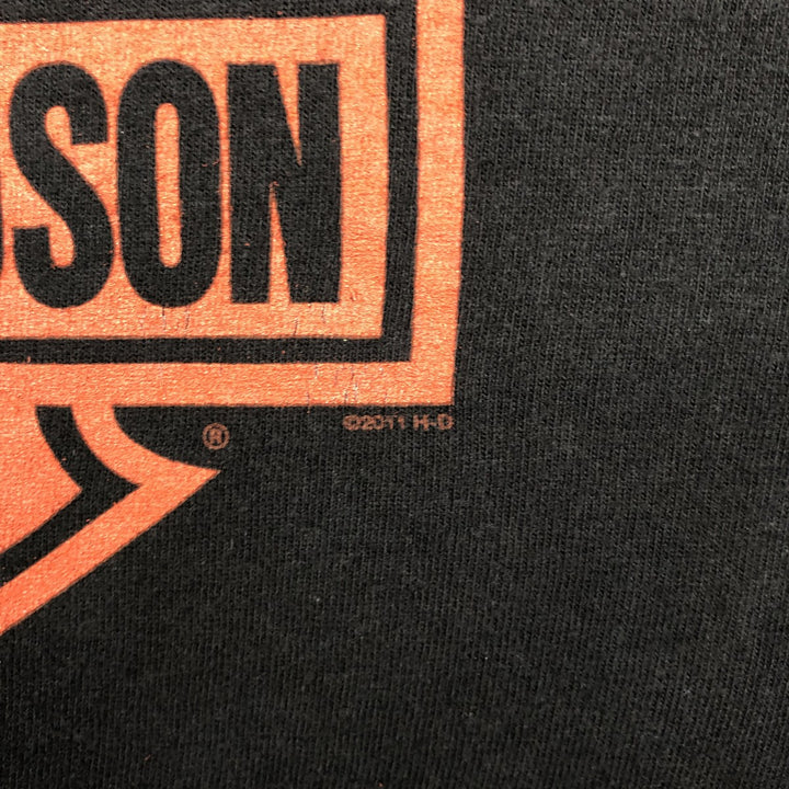 Harley-Davidson Motorcycle Bike T-shirt, Men's XL size cotton black type Vintage Second Hand
