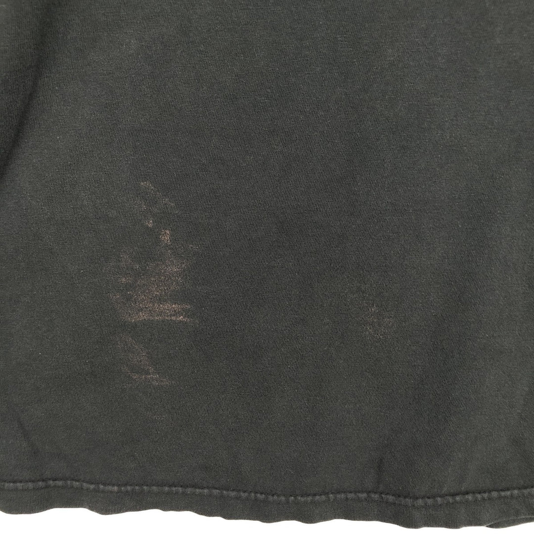 00'S Harley-Davidson Fire Pattern Motorcycle Bike T-Shirt Made in USA Men's XL cotton black type Vintage Second Hand