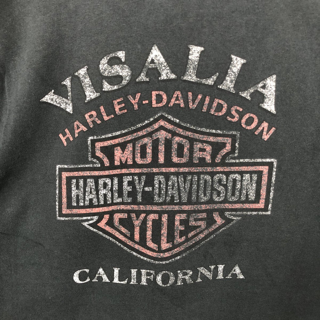 Harley-Davidson Motorcycle Bike T-shirt Made in USA Men's XL cotton black type Vintage Second Hand