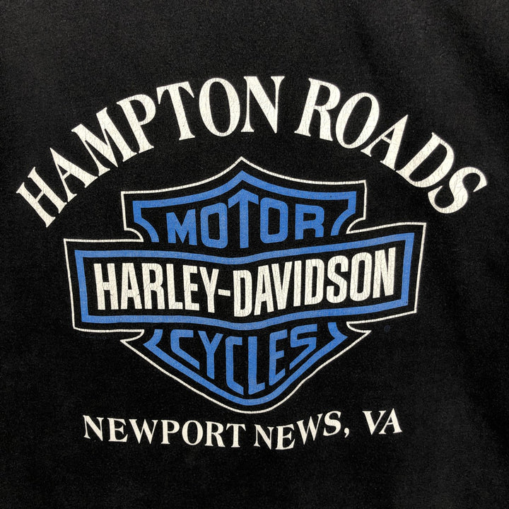 Harley-Davidson Motorcycle Bike T-shirt Made in USA Men's XL cotton black type Vintage Second Hand