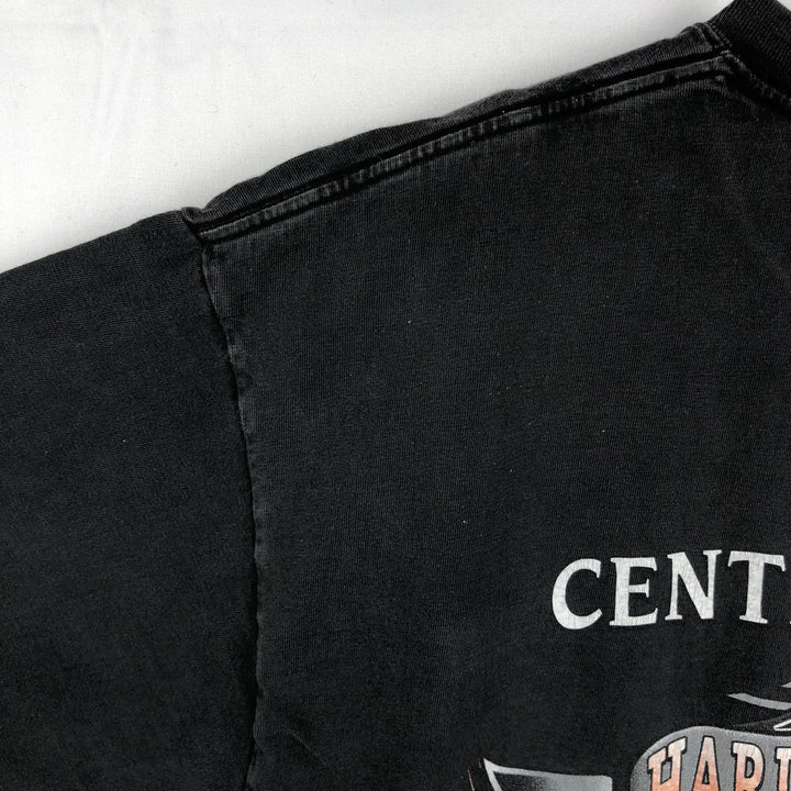 00'S Harley-Davidson Motorcycle Bike T-shirt Men's XL size unclear black type Vintage Second Hand