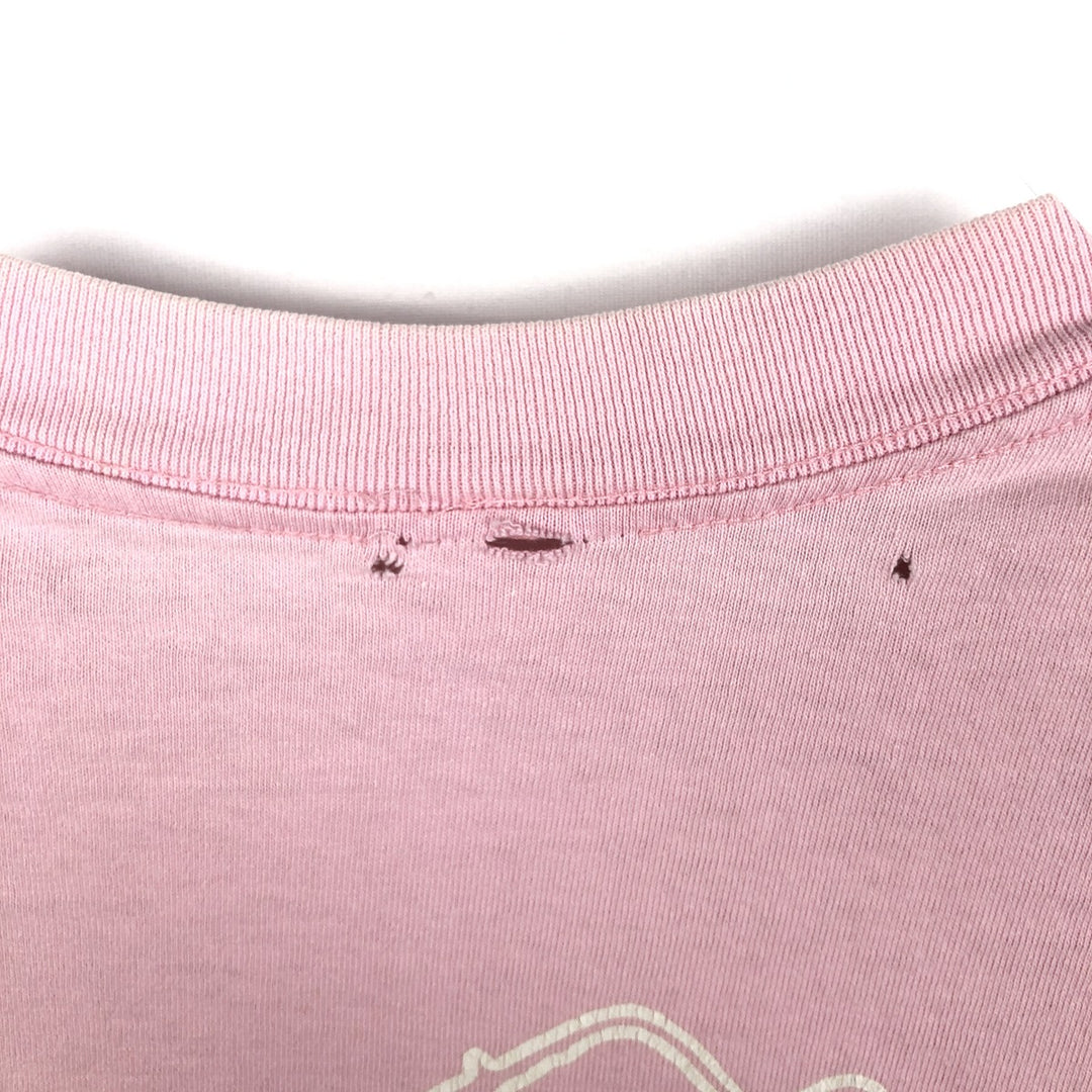 90'S Harley-Davidson Motorcycle Bike T-shirt, Men's XL, Vintage unclear pink type Vintage Second Hand