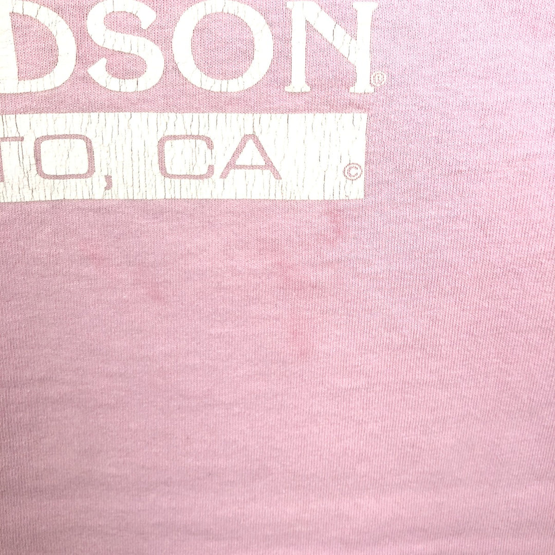 90'S Harley-Davidson Motorcycle Bike T-shirt, Men's XL, Vintage unclear pink type Vintage Second Hand