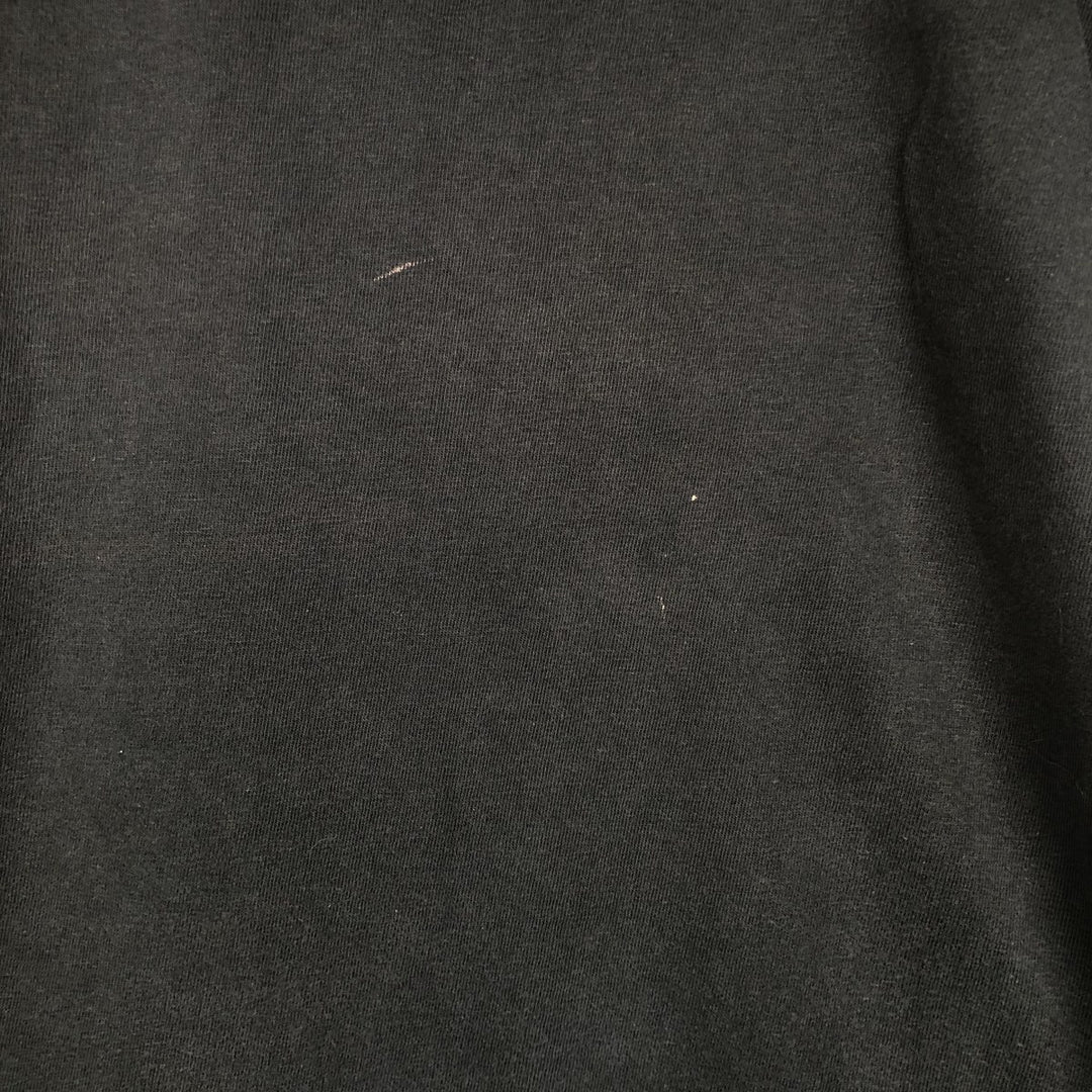 00'S Harley-Davidson Fire Pattern Motorcycle Bike T-Shirt Men's L size cotton black type Vintage Second Hand