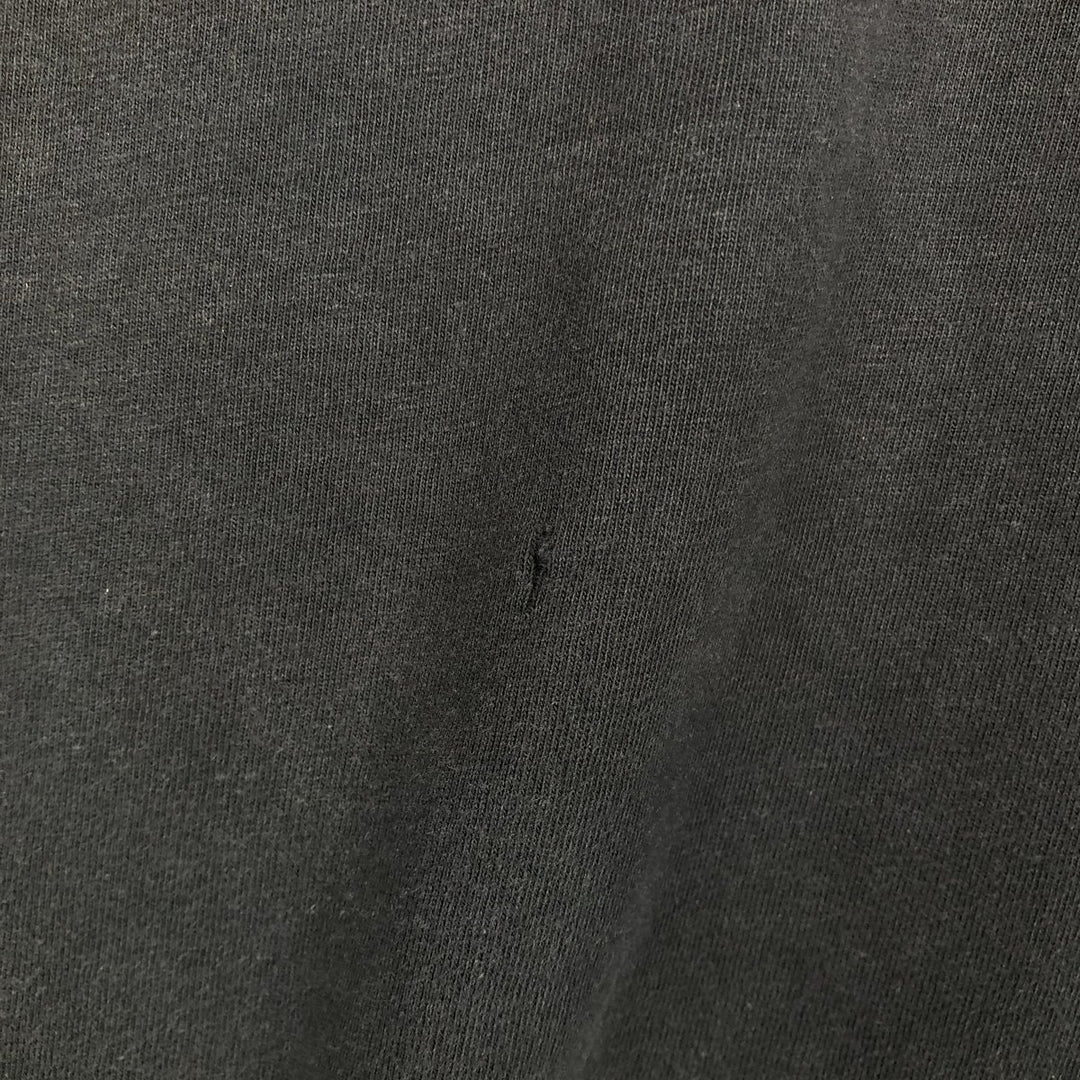 00'S Harley-Davidson Fire Pattern Motorcycle Bike T-Shirt Men's L size cotton black type Vintage Second Hand