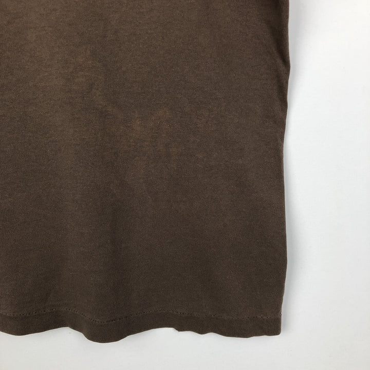 ~90'S Harley-Davidson Skull Pattern Motorcycle T-Shirt, Made in USA, Men's XL (approx.) cotton brown type Vintage Second Hand