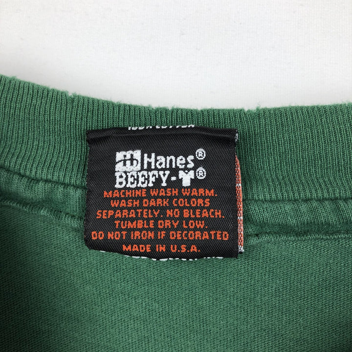 ~90'S Harley-Davidson Eagle Pattern Motorcycle T-Shirt, Made in USA, Men's XL (approx.) cotton green type Vintage Second Hand