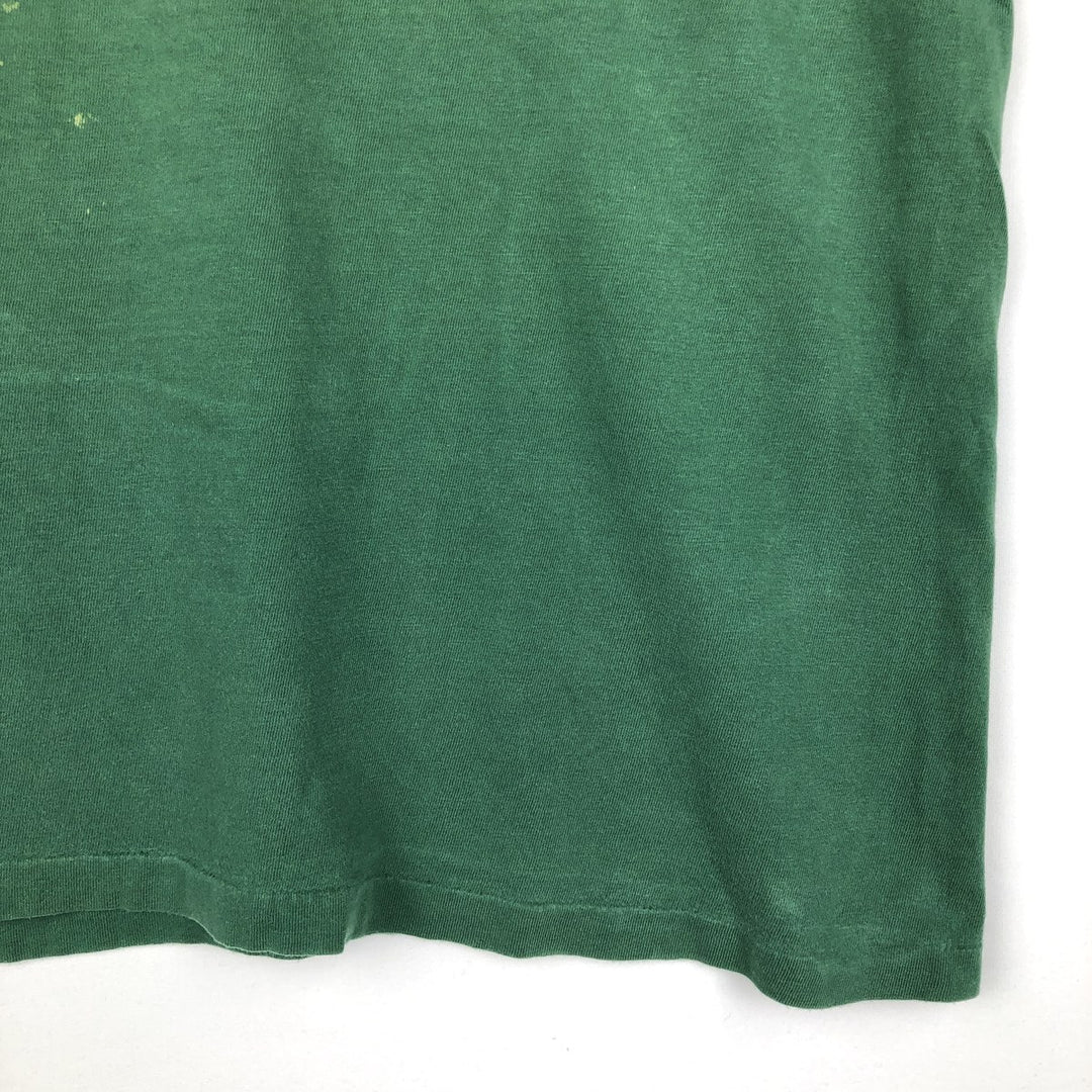 ~90'S Harley-Davidson Eagle Pattern Motorcycle T-Shirt, Made in USA, Men's XL (approx.) cotton green type Vintage Second Hand