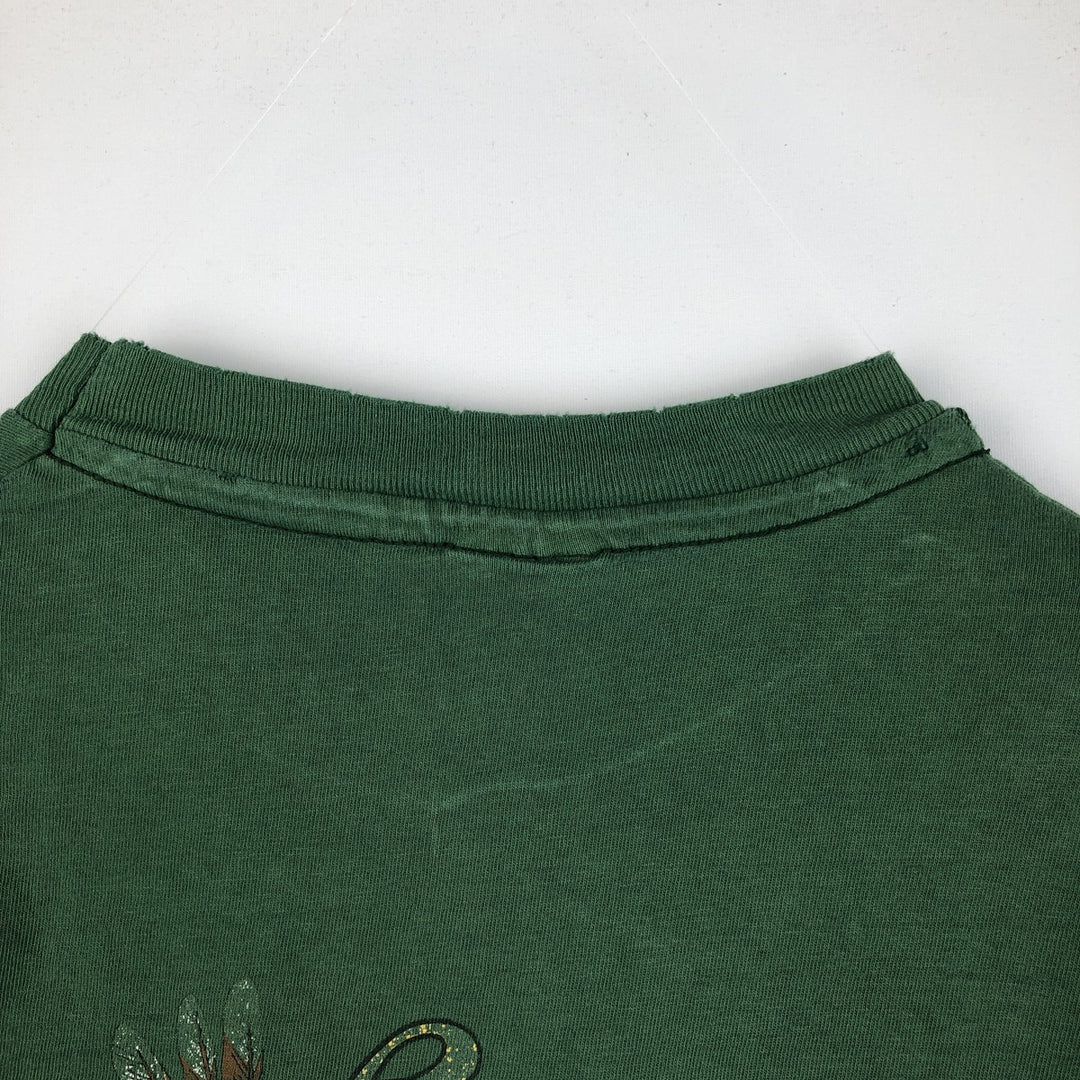 ~90'S Harley-Davidson Eagle Pattern Motorcycle T-Shirt, Made in USA, Men's XL (approx.) cotton green type Vintage Second Hand