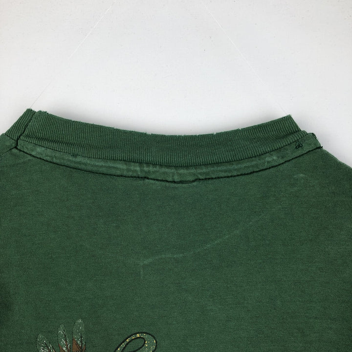 ~90'S Harley-Davidson Eagle Pattern Motorcycle T-Shirt, Made in USA, Men's XL (approx.) cotton green type Vintage Second Hand