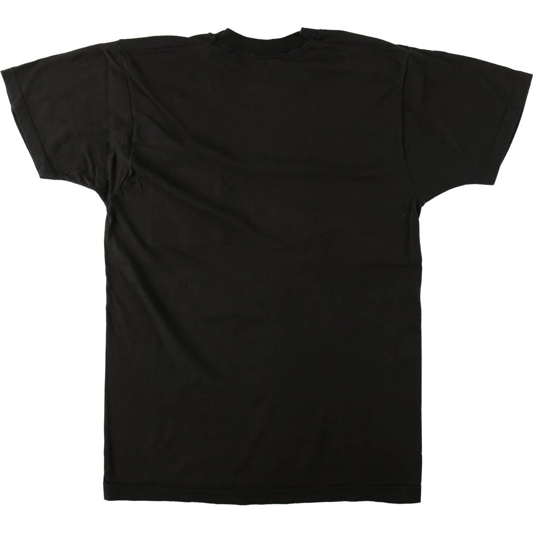 90'S Fruit of the Loom plain pocket t-shirt, men's size L equivalent, vintage. cotton black type Vintage Second Hand