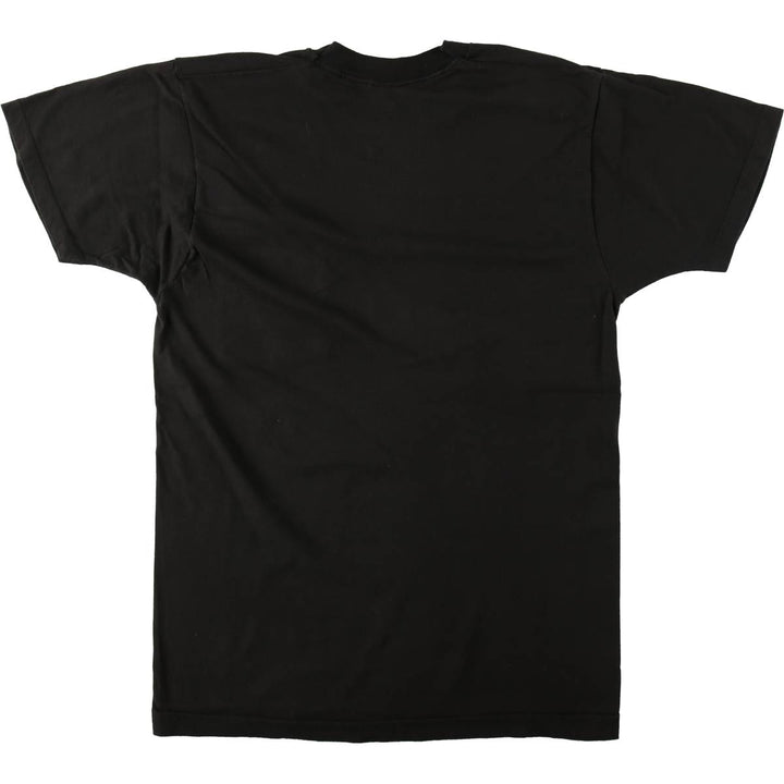 90'S Fruit of the Loom plain pocket t-shirt, men's size L equivalent, vintage. cotton black type Vintage Second Hand
