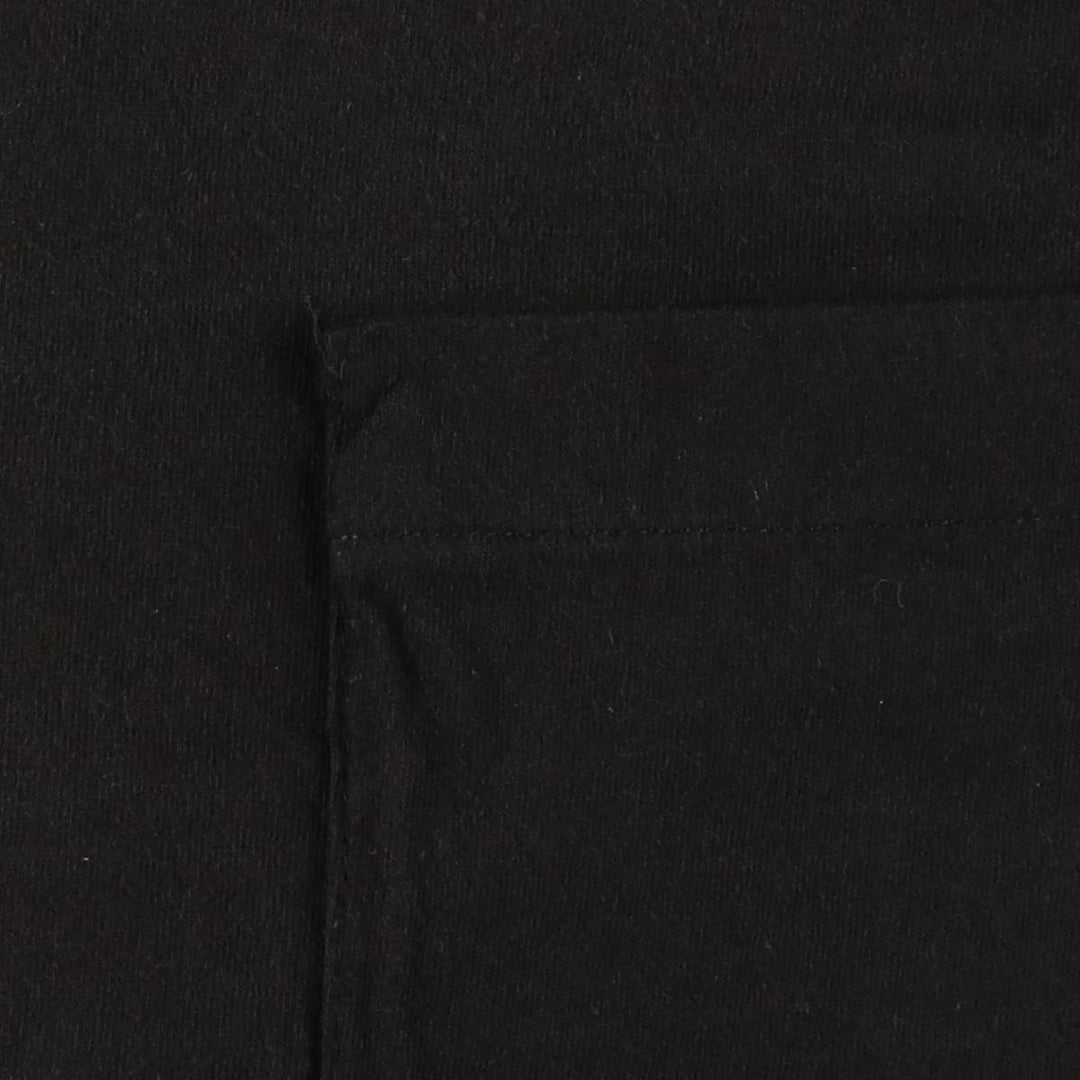 90'S Fruit of the Loom plain pocket t-shirt, men's size L equivalent, vintage. cotton black type Vintage Second Hand