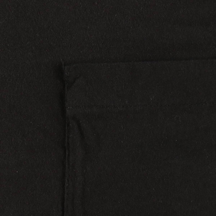 90'S Fruit of the Loom plain pocket t-shirt, men's size L equivalent, vintage. cotton black type Vintage Second Hand