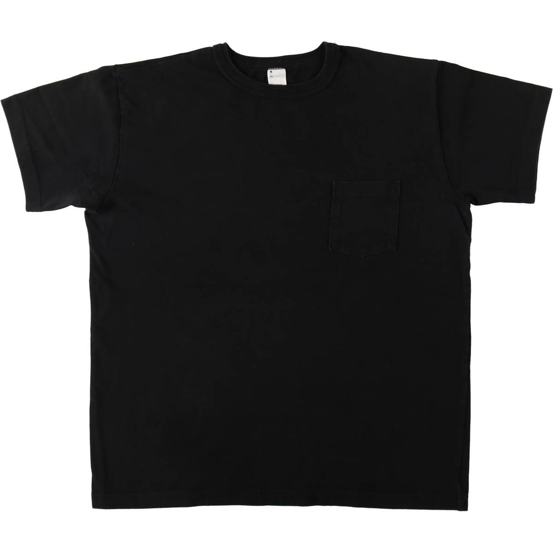3SIXTEEN Plain Pocket T-Shirt, Made in USA, Men's XL equivalent, Vintage cotton black type Vintage Second Hand