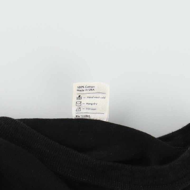 3SIXTEEN Plain Pocket T-Shirt, Made in USA, Men's XL equivalent, Vintage cotton black type Vintage Second Hand