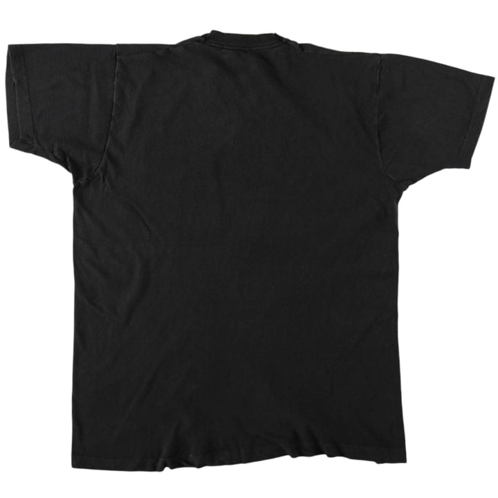90'S Screen Stars Plain Pocket T-Shirt, Made in USA, Men's Size L (Equivalent), Vintage cotton black type Vintage Second Hand