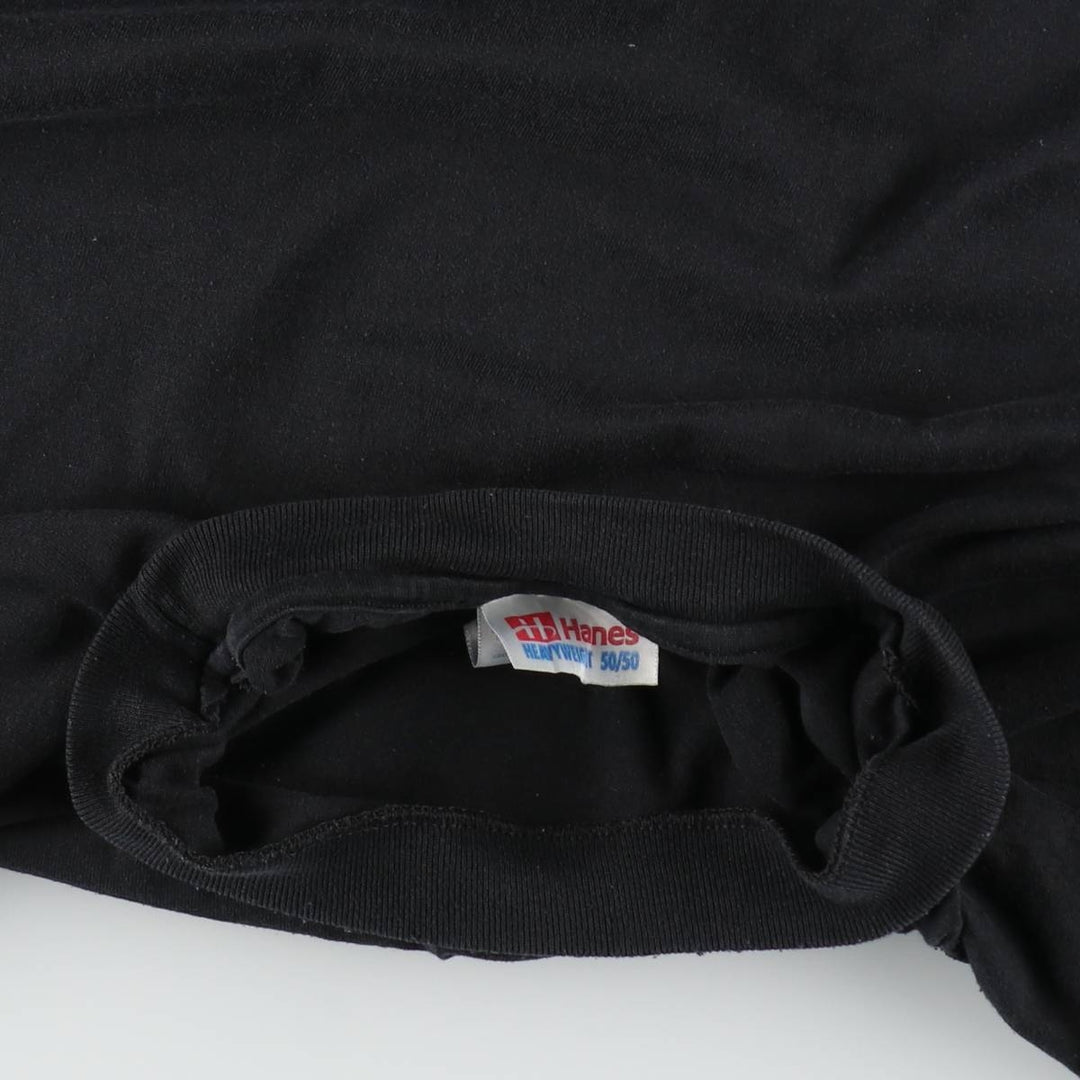 00'S Hanes HEAVYWEIGHT 50 cotton black type Vintage Second Hand