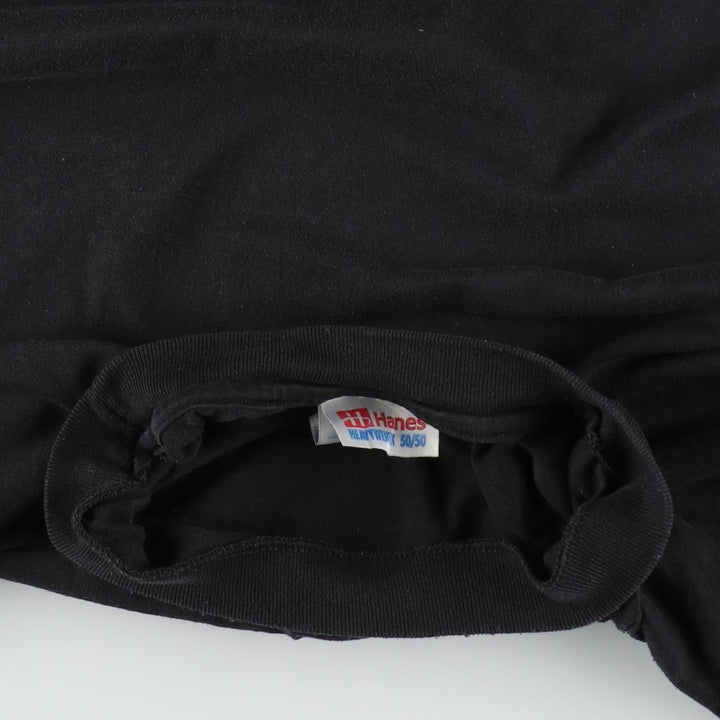 00'S Hanes HEAVYWEIGHT 50 cotton black type Vintage Second Hand