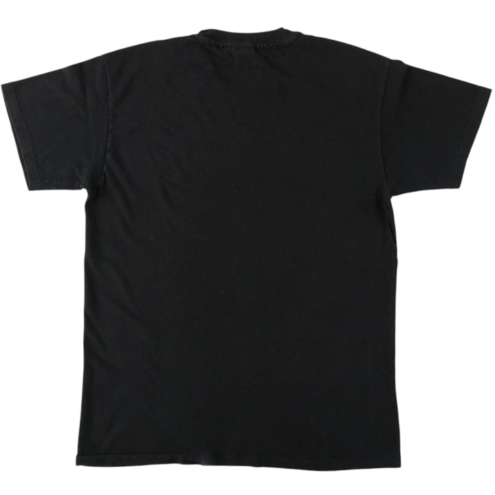 90'S Hanes plain t-shirt, made in USA, men's size M equivalent, vintage. cotton black type Vintage Second Hand