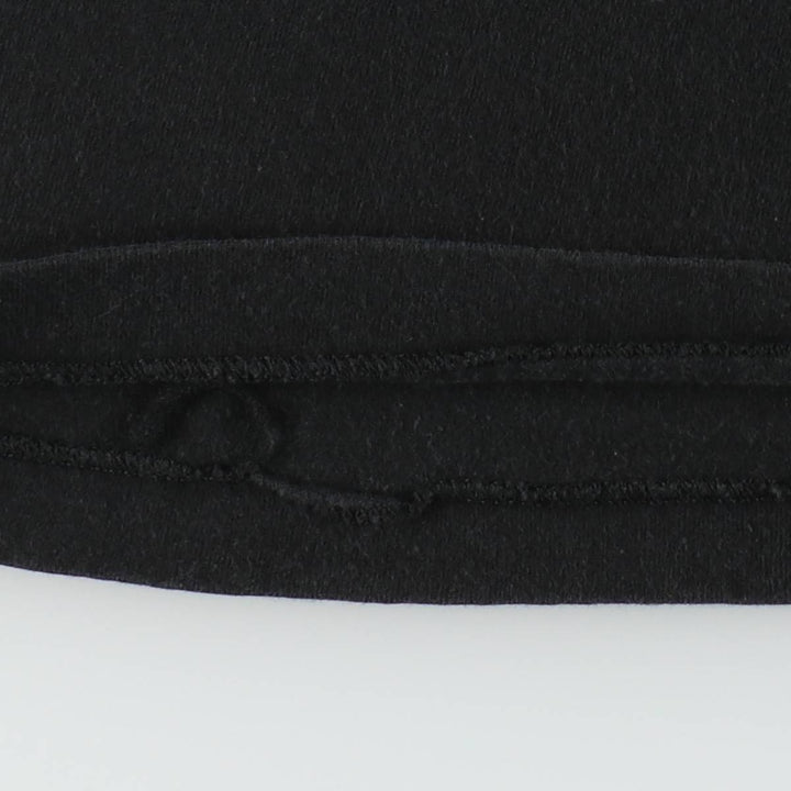90'S Hanes plain t-shirt, made in USA, men's size M equivalent, vintage. cotton black type Vintage Second Hand