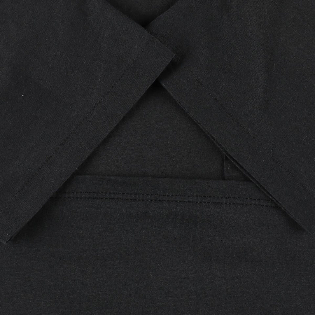 80s-90'S Jerzees SUPER-T Plain Pocket T-Shirt, Made in USA, Men's Size L (Equivalent), Vintage cotton black type Vintage Second Hand