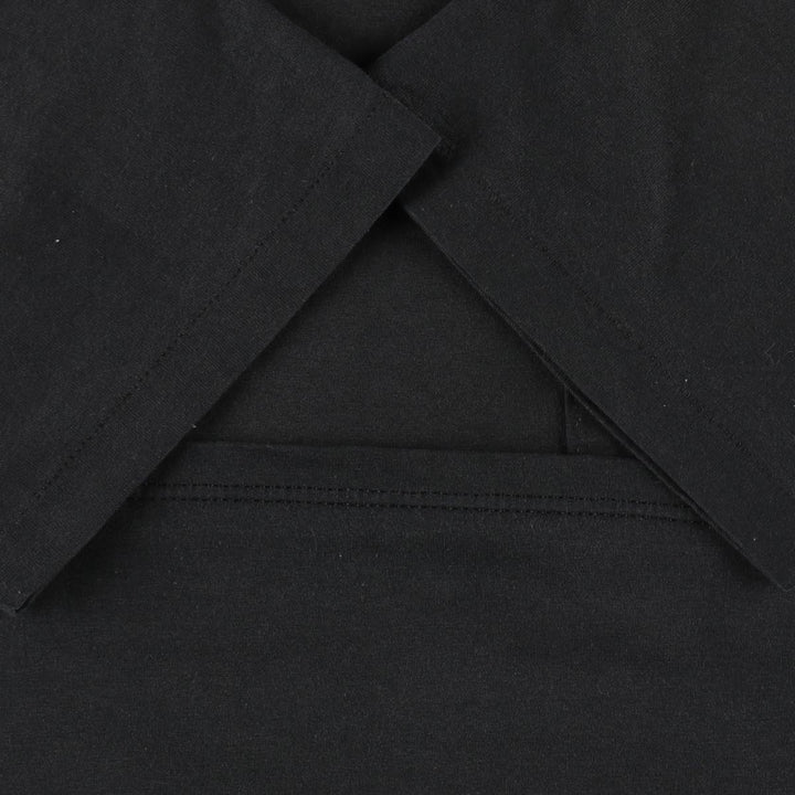 80s-90'S Jerzees SUPER-T Plain Pocket T-Shirt, Made in USA, Men's Size L (Equivalent), Vintage cotton black type Vintage Second Hand