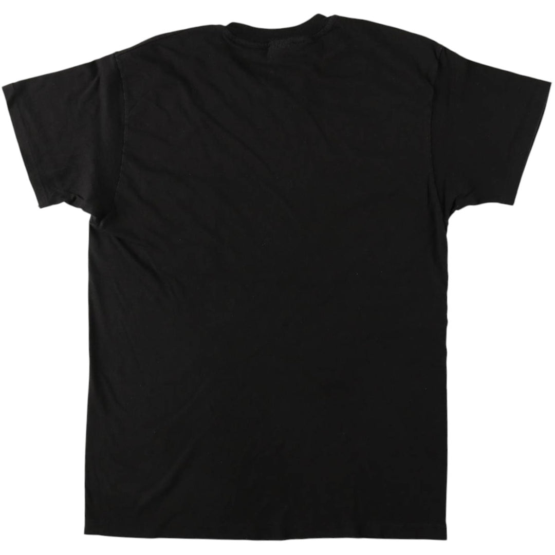 Hanes plain pocket t-shirt, men's size L (approx.), vintage. cotton black type Vintage Second Hand