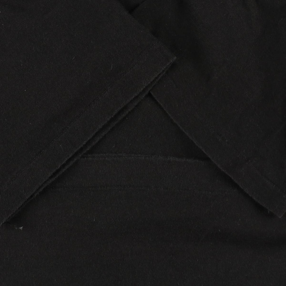 Hanes plain pocket t-shirt, men's size L (approx.), vintage. cotton black type Vintage Second Hand
