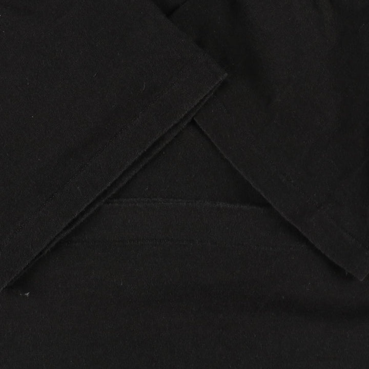 Hanes plain pocket t-shirt, men's size L (approx.), vintage. cotton black type Vintage Second Hand