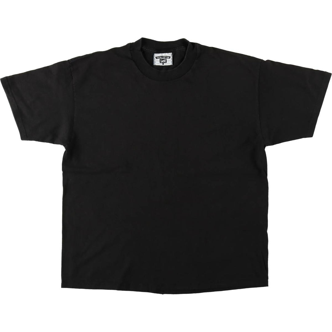 90'S Lee Plain T-shirt Made in USA Men's L Vintage cotton black type Vintage Second Hand