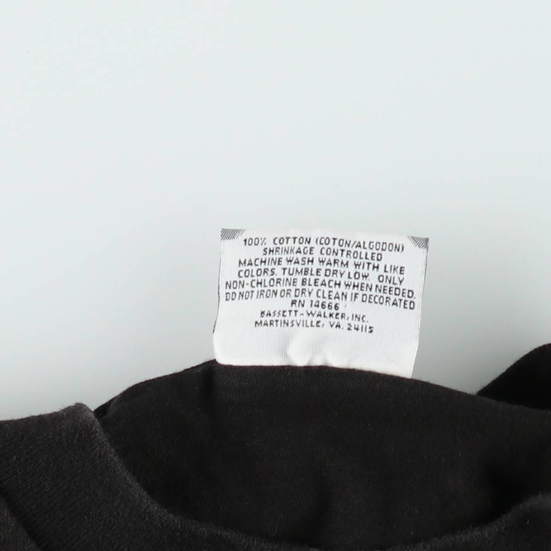 90'S Lee Plain T-shirt Made in USA Men's L Vintage cotton black type Vintage Second Hand