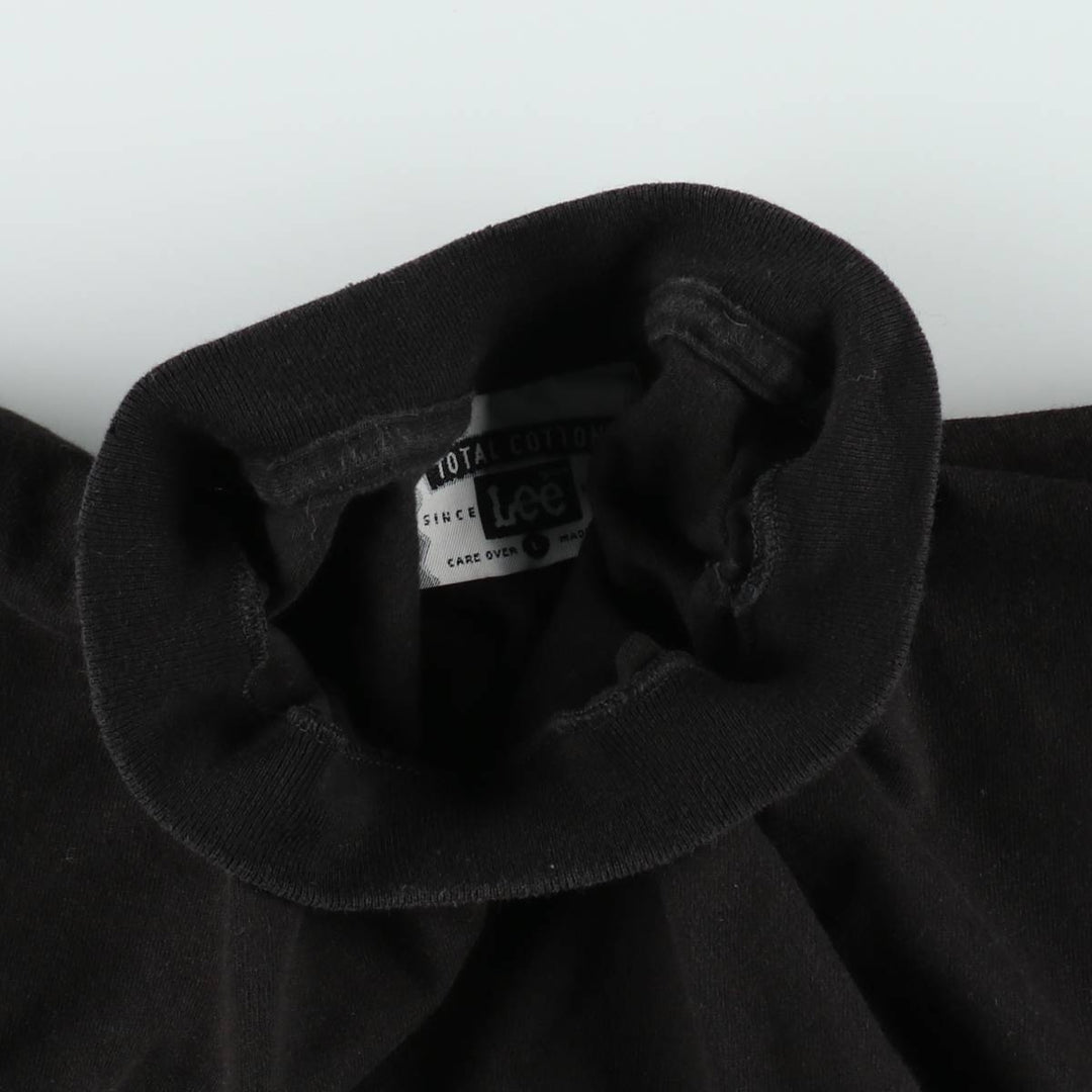 90'S Lee Plain T-shirt Made in USA Men's L Vintage cotton black type Vintage Second Hand