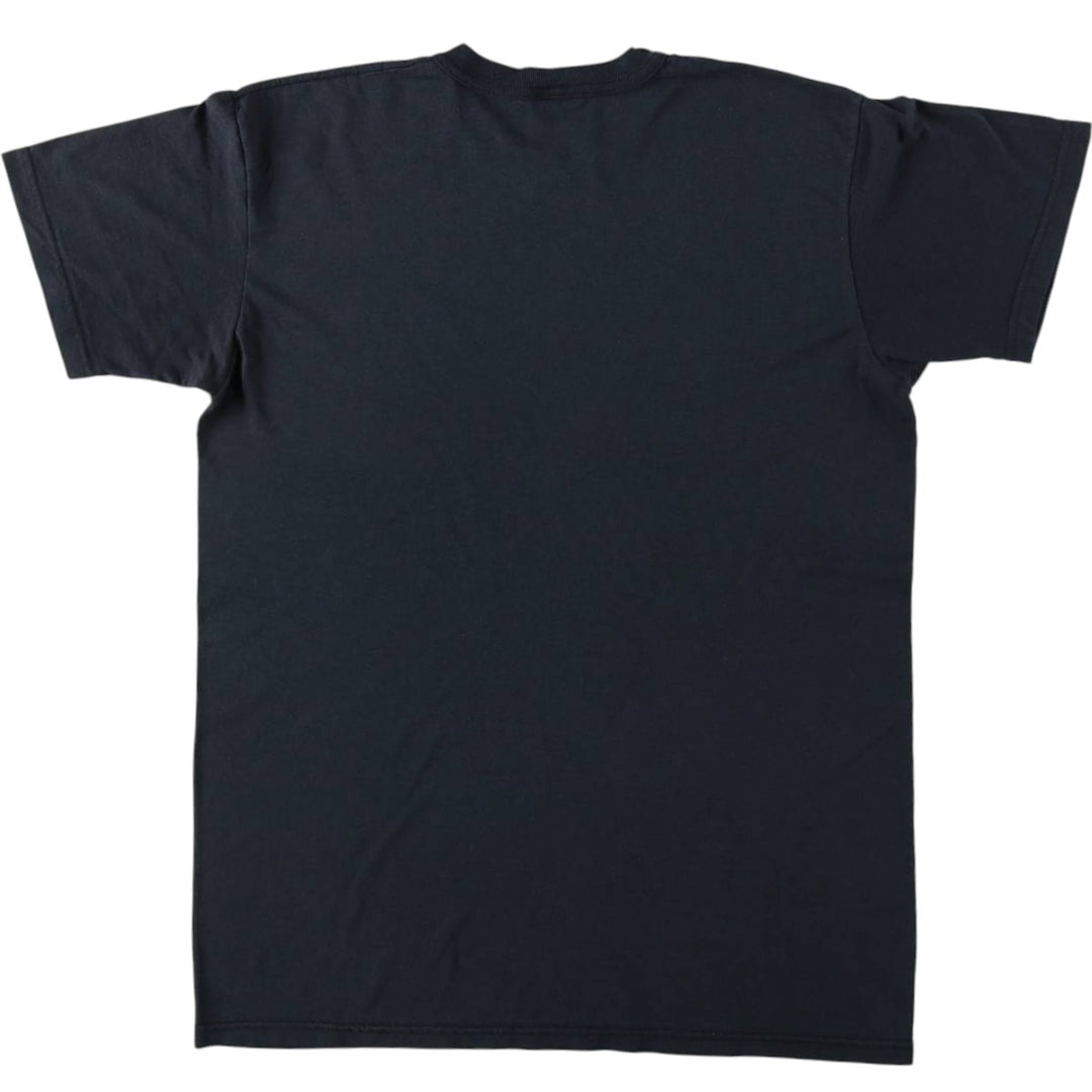 SOFFE Plain T-Shirt, Made in USA, Men's Size M cotton black type Vintage Second Hand