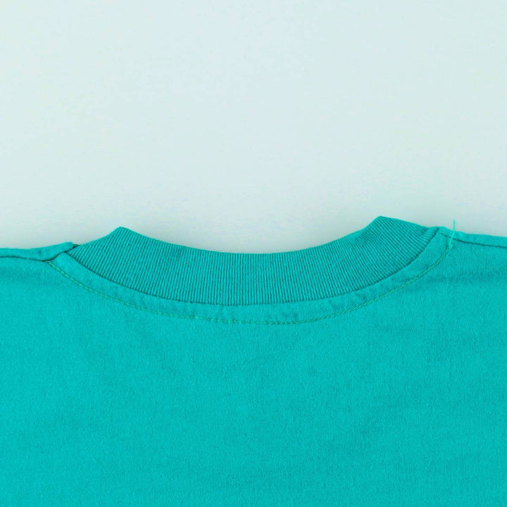 90'S Hanes HEAVYWEIGHT 50 cotton Emerald green Vintage Second Hand