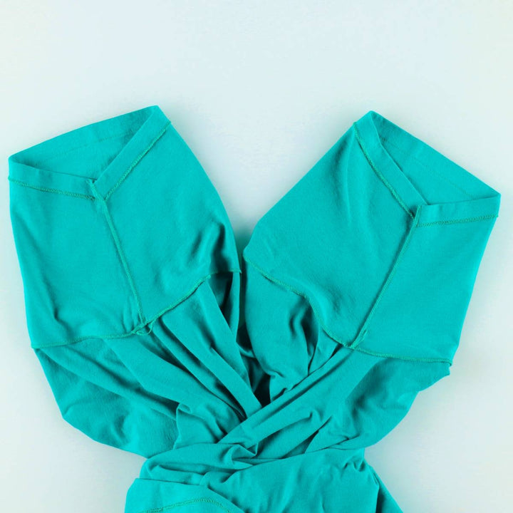 90'S Hanes HEAVYWEIGHT 50 cotton Emerald green Vintage Second Hand