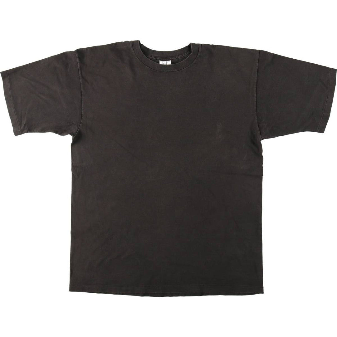 90'S GAP Old Gap Plain T-Shirt Made in USA Men's XL equivalent Vintage cotton Charcoal Vintage Second Hand