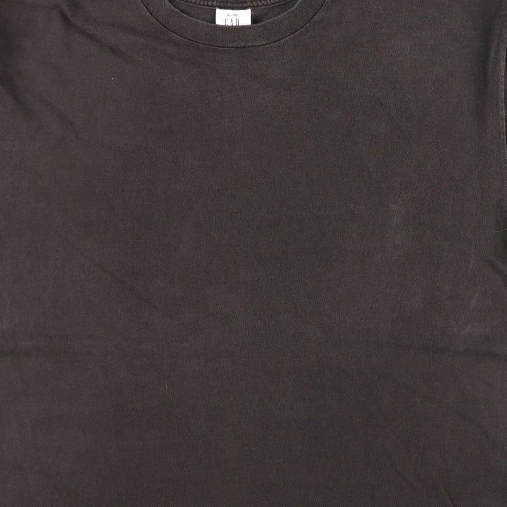 90'S GAP Old Gap Plain T-Shirt Made in USA Men's XL equivalent Vintage cotton Charcoal Vintage Second Hand