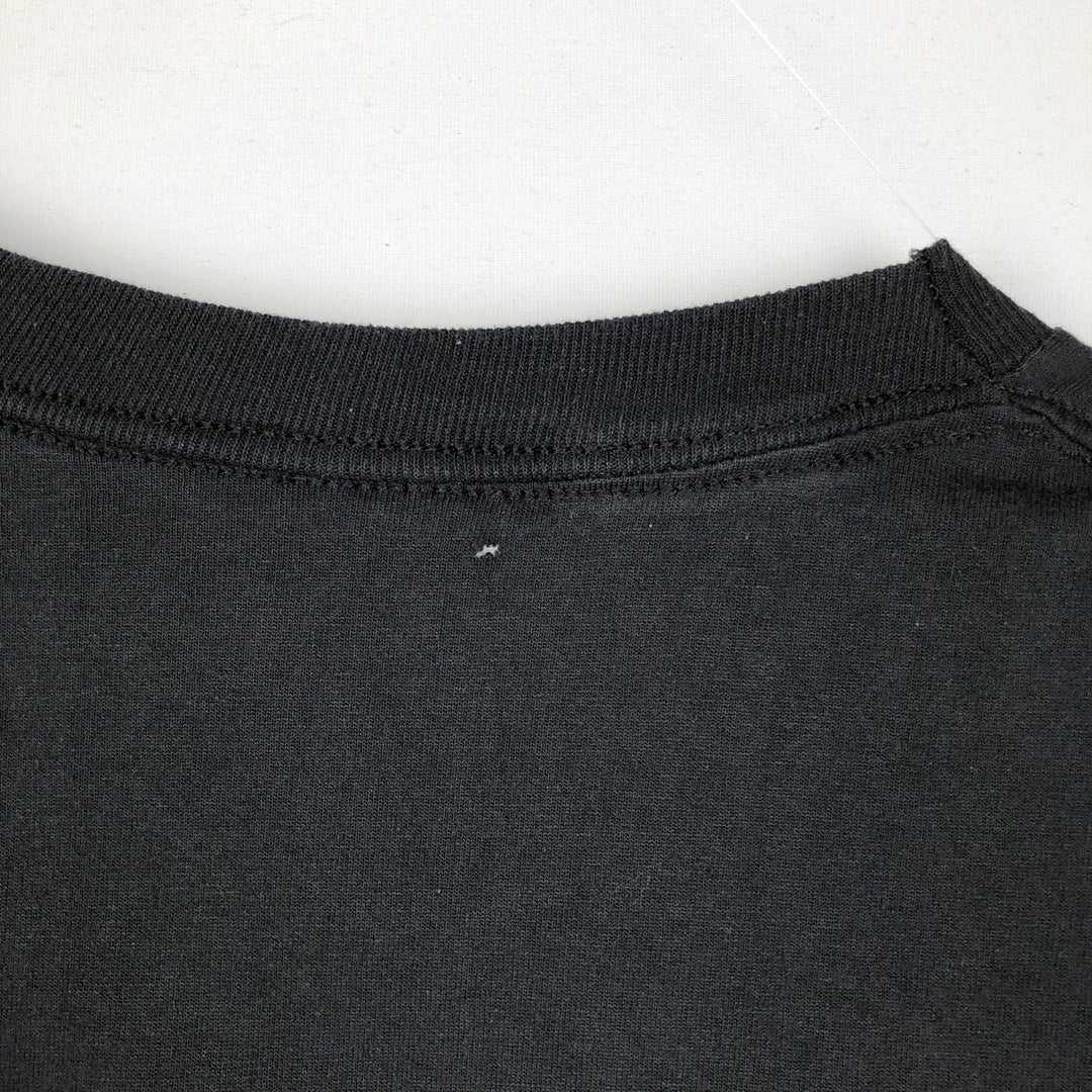 90'S Jerzees Motorcycle T-Shirt, Made in USA, Men's XL equivalent, Vintage cotton black type Vintage Second Hand