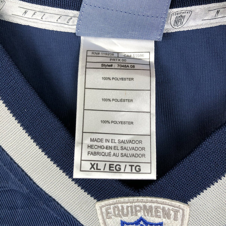 Reebok NFL New England Patriots V-Neck Mesh Game Shirt Football Shirt Men's XL (approx.) polyester navy blue type Vintage Second Hand