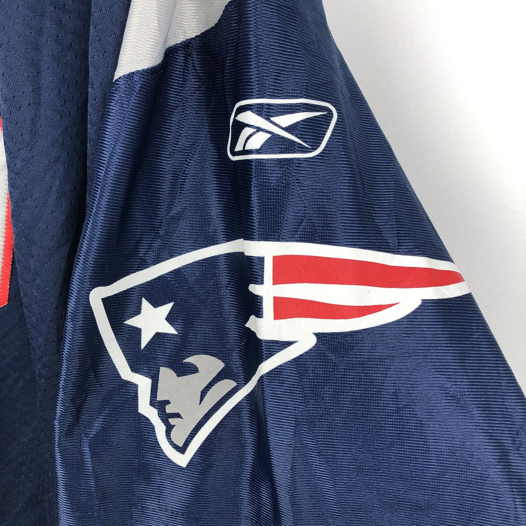 Reebok NFL New England Patriots V-Neck Mesh Game Shirt Football Shirt Men's XL (approx.) polyester navy blue type Vintage Second Hand