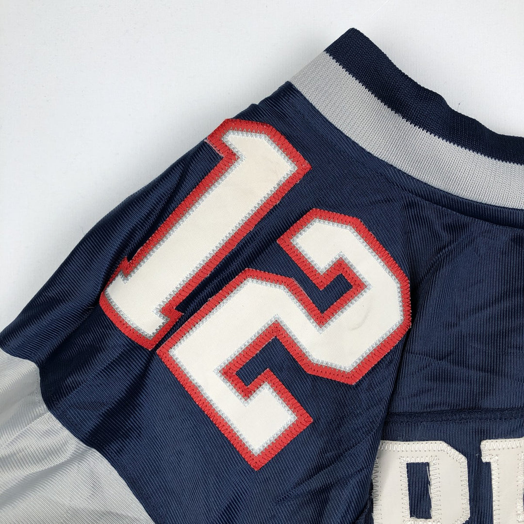 Reebok NFL New England Patriots V-Neck Mesh Game Shirt Football Shirt Men's XL (approx.) polyester navy blue type Vintage Second Hand
